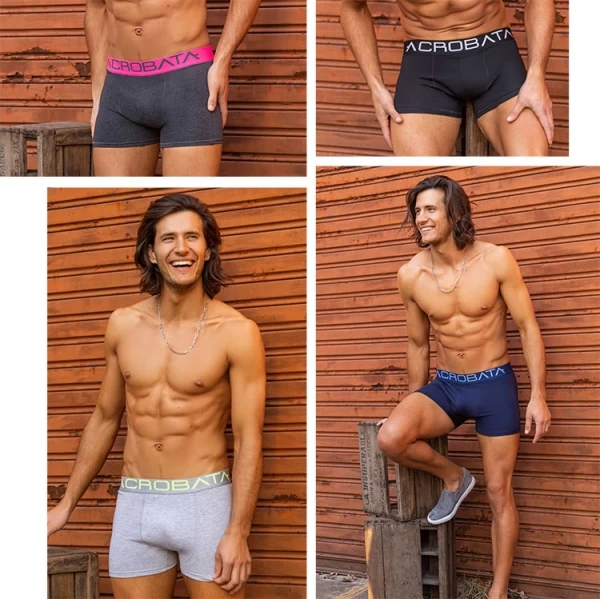 ART.AC5086 BOXER ALGODON Y LYCRA CON ELASTICO PERSONALIZADO