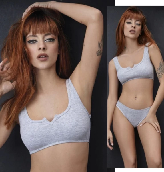 AV6005_fylo_lenceria ART.AV6005 CONJUNTO DE MORLEY TOP CON ESCOTE V Y COLALESS