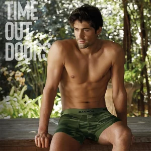 ART.BK602043 BOXER ALGODON Y LYCRA ESTAMPADO CAMUFLADO