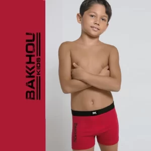 BK604022_fylo_lenceria ART.BK604022 BOXER NIÑO ALGODON LISO ESTAMPA BAKHOU NIÑOS KIDS