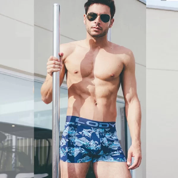 ART.LM960 BOXER DE ALGODON Y LYCRA ESTAMPADO  MONTAÑAS