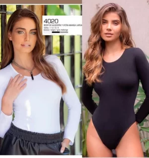ART.ME4020 BODY DE ALGODON Y LYCRA MANGA LARGA
