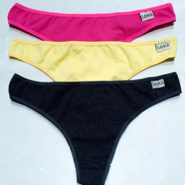 ART.SA10150 PACK X3 BOMBACHAS COLALESS ALGODON Y LYCRA BASICA
