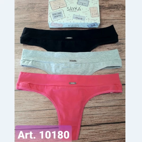 ART.SA10180 PACK X3 COLALESS ALGODON Y LYCRA CON CINTURA