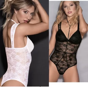 ART.SY177505 BODY DE ENCAJE CON DETALLE DE CHOKER DESMONTABLE