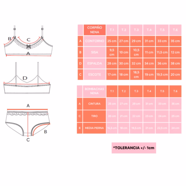 VI454_cerezatabla_inti_lencería ART.VI454 CONJUNTO NENA ALGODON ESTAMPADO TOP Y BOMBACHA