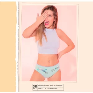VI501P_fylo_lenceria ART.VI501P PACK X3 TEENS TIRO CORTO ALGODON LISO Y ESTAMPADO