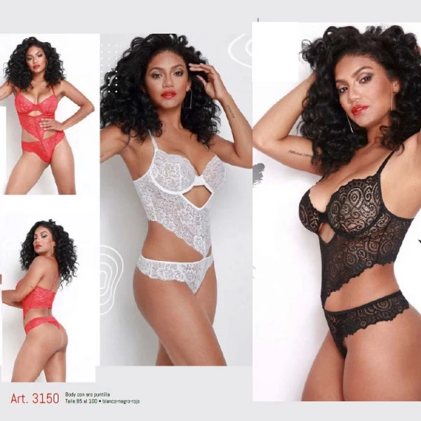 ART.YN3150 BODY CON ARO Y PUNTILLA