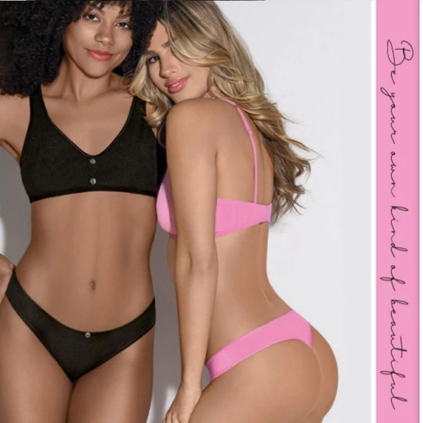 ART.LA804280 CONJUNTO DE MORLEY CORPIÑO TOP Y COLALESS