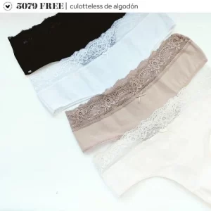 ART.VI5079FREE PACK X3 BOMBACHA CULOTTE LESS CON ELASTICO LATERAL Y DOBLADILLO