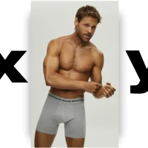 ART.XY1389 BOXER ALGODÓN LYCRA LISO PINZA CENTRAL PIERNA LARGA