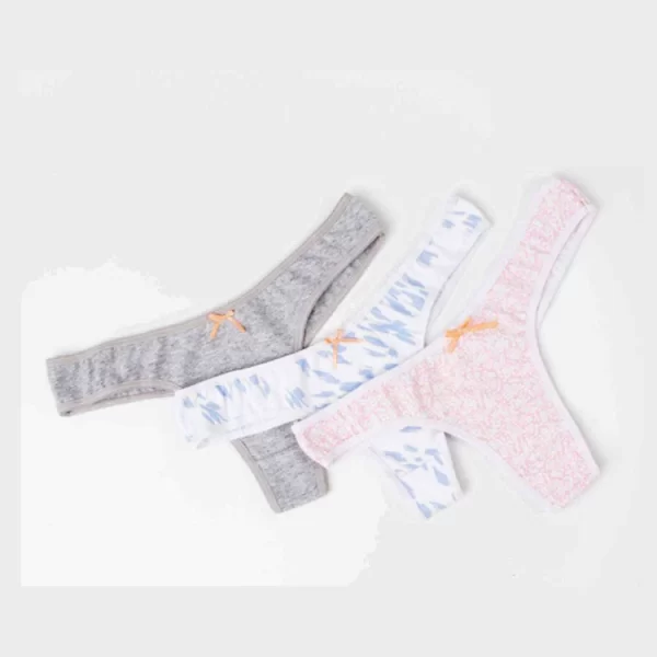 ART.JT1012P PACK X3 BOMBACHA COLALESS DE ALGODON Y LYCRA ESTAMPADA