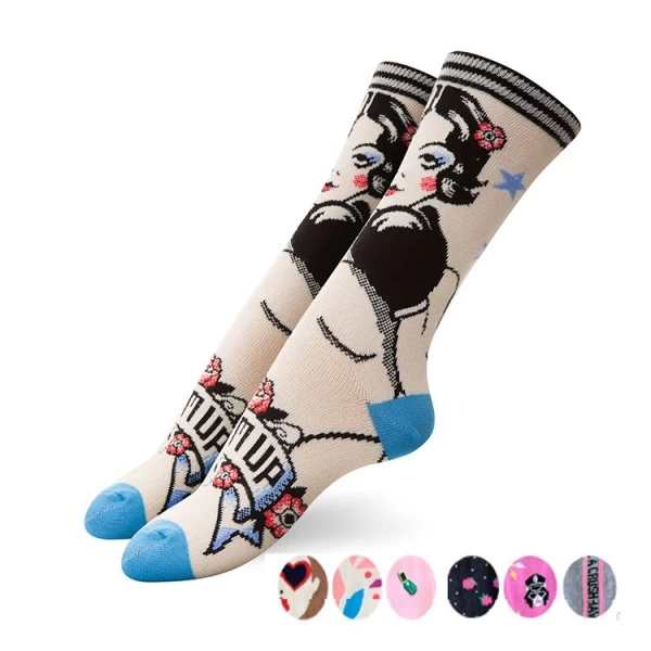 ART.PE202 PACK X3 MEDIAS DAMA ESTAMPADA