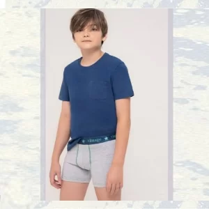 VI301_fylo_lenceria ART.VI301 BOXER NIÑO ALGODÓN LYCRA LISO