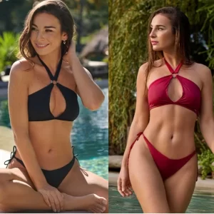 ART.KAM609 CONJ MICROF DOBLE CORPIÑO DETALLE EN CENTRO COLA LESS REGULABLE