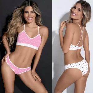 ART.LA804172 CONJ DE ALGODON Y LYCRA TRIANGULO Y VEDETINA