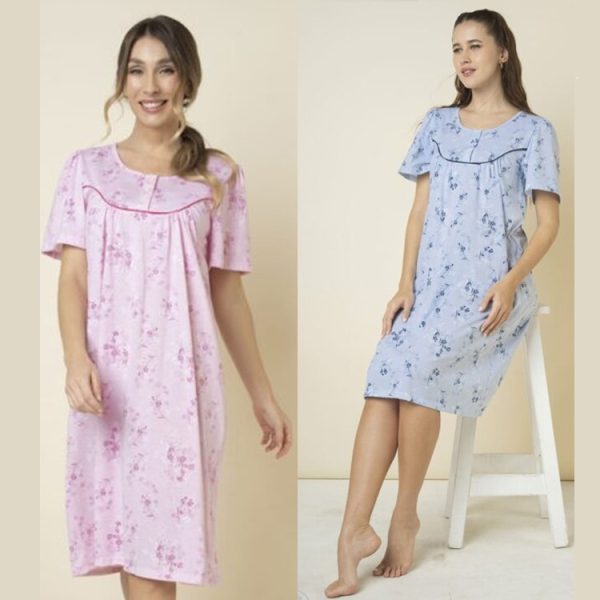 ART.LX25882 CAMISON DE JERSEY ESTAMPADO FLORES