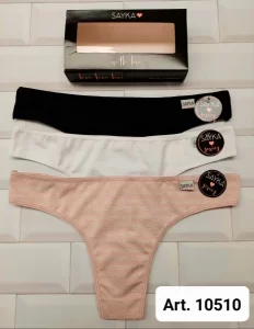 ART.SA10510 PACK X3 BOMBACHA COLALESS MICROFIBRA DESAGUJADA TALLE UNICO