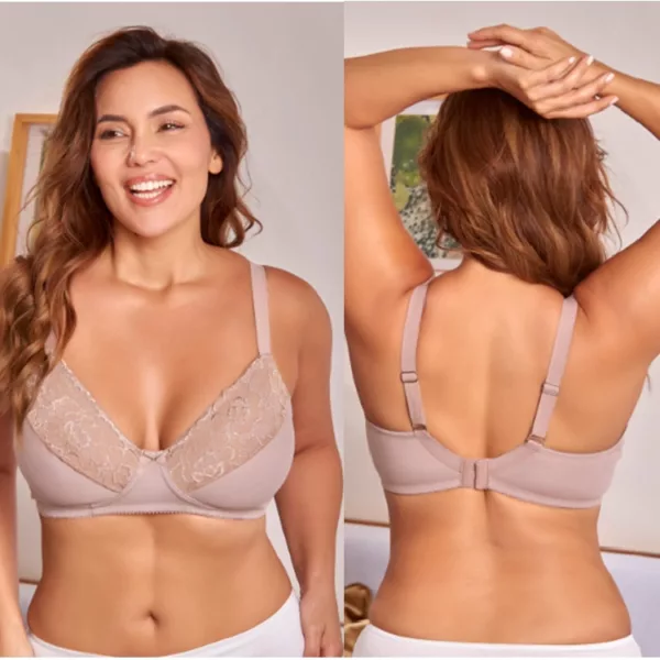 ART.TI1013 CORPIÑO MODELADOR CONFORT SIN ARO ALGODÓN Y PUNTILLA