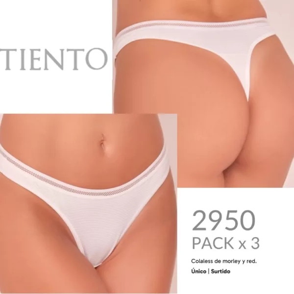 TI2950_fylo_lenceria ART.TI2950 PACK X3 BOMBACHAS COLALESS MORLEY Y RED