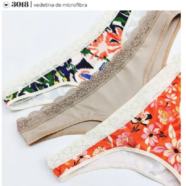 VI3018P_fylo_lenceria ART.VI3018P PACK X3 BOMBACHAS VEDETINA MICROFIBRA Y PUNTILLA ESTAMPADA