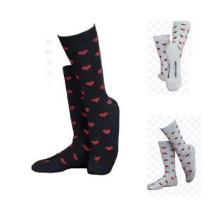 ART.PK67014 PACK X3 MEDIAS 1/2 CAÑA DAMA CON MOTIVOS "Lovely"