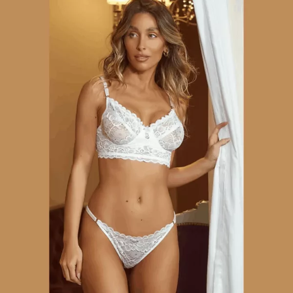 ART.MN5248 CONJUNTO CON ARO DE PUNTILLA Y COLALESS