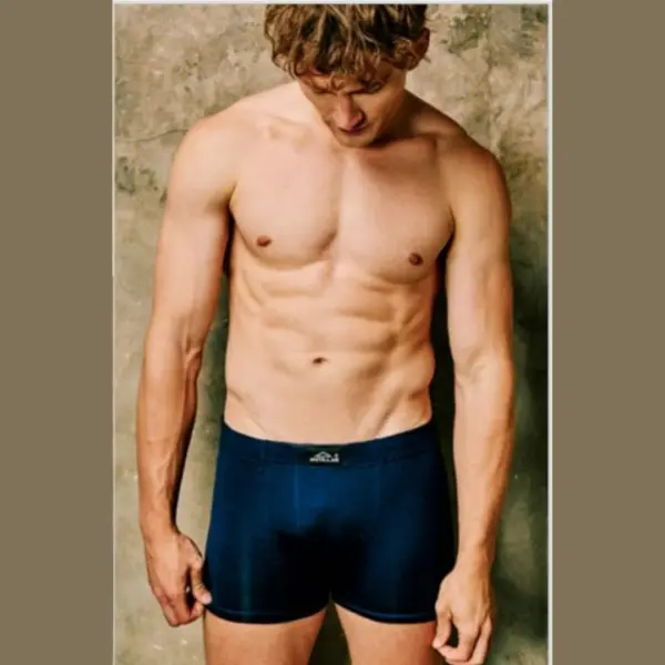 ART.ANT1253 BOXER LISO ALGODÓN Y LYCRA CON ELÁSTICO EMBUTIDO.