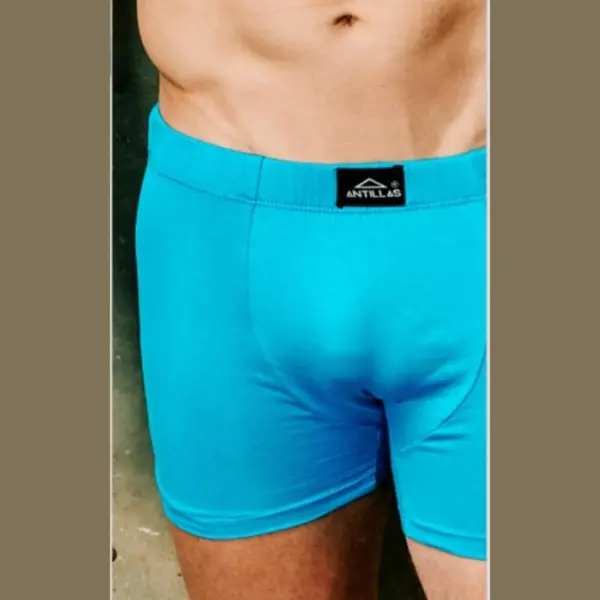 ART.ANT1253 BOXER LISO ALGODÓN Y LYCRA CON ELÁSTICO EMBUTIDO.