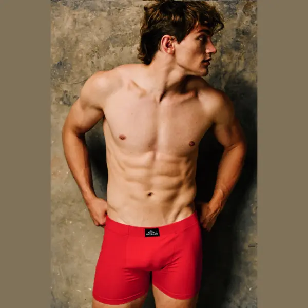 ART.ANT1253 BOXER LISO ALGODÓN Y LYCRA CON ELÁSTICO EMBUTIDO.