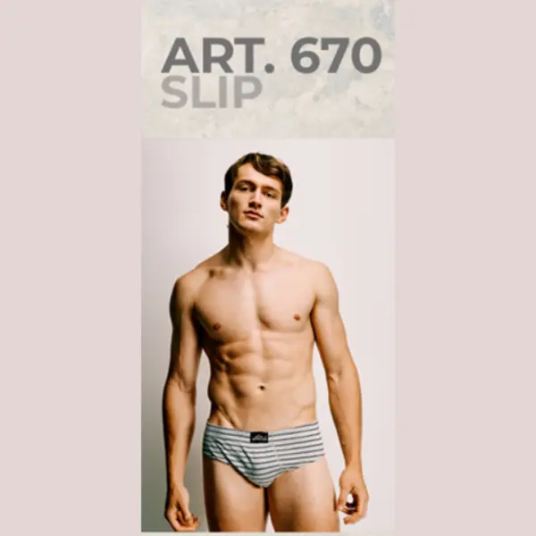 ART. ANT670 SLIP JERSEY DE ALGODÓN RAYADO. CON ELÁSTICO EMBUTIDO ANCHO.