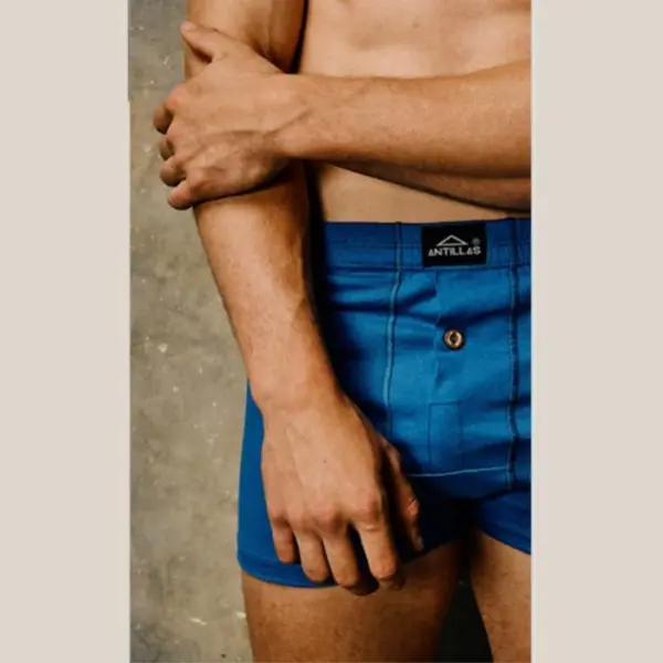 ART.ANT850 BOXER LISO JERSEY DE ALGODÓN CON BOTÓN