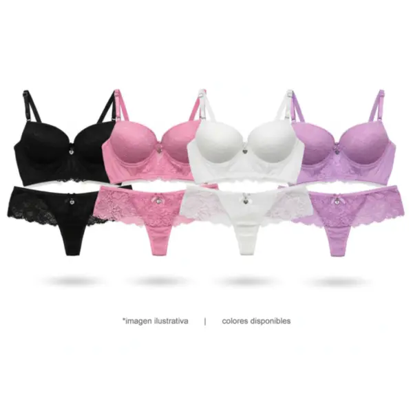 ART.ME3860 CONJ. DE CORSET DE MORLEY Y PUNTILLA CON COLALESS POLLERITA
