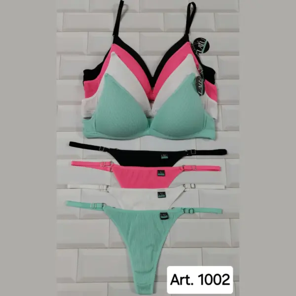 ART.LU1002 CONJUNTO TRIANGULO TAZA SOFT MORLEY CON LESS REGULABLE