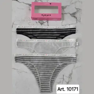 ART.SA10171 PACK X3 VEDETINA DE ALGODÓN Y LYCRA CON ELÁSTICO PERSONALIZADO