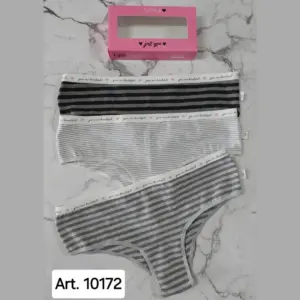ART.SA10172 PACK X3 CULOTTE CLASICO ALGODÓN Y LYCRA CON ELÁSTICO PERSONALIZADO