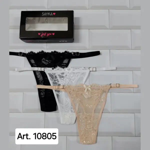 ART.SA10805 PACK X3 COLALESS DE ENCAJE REGULABLE