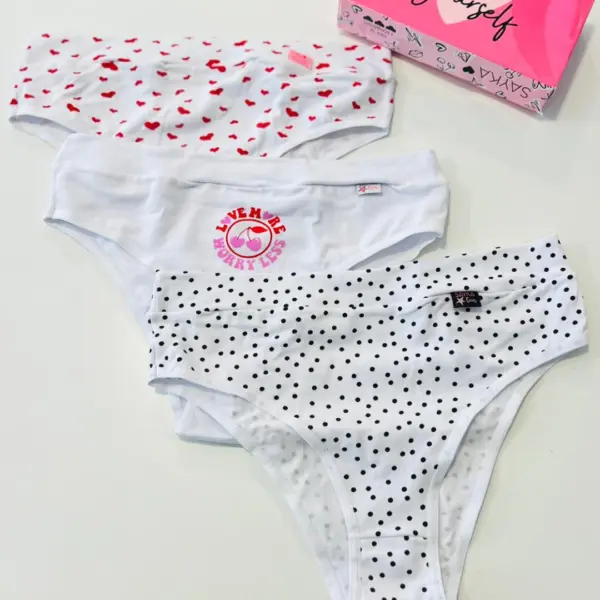 ART.SA10031 VEDETINA JUVENIL ALGODON Y LYCRA ESTAMPADA CON CINTURA