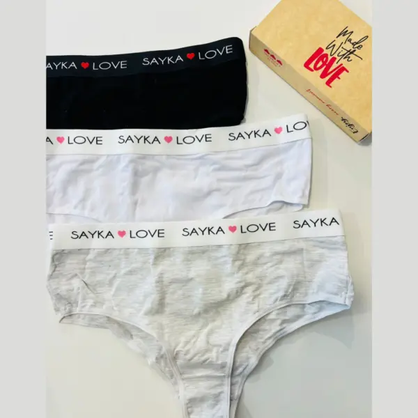 ART.SA10192 PACK X 3 CULOTTE CLASICO DE ALGODON CON ELASTICO PERSOALIZADO