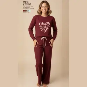 ART.VI1042 PIJAMA DAMA JERSEY ALGODÓN L´AMOUR