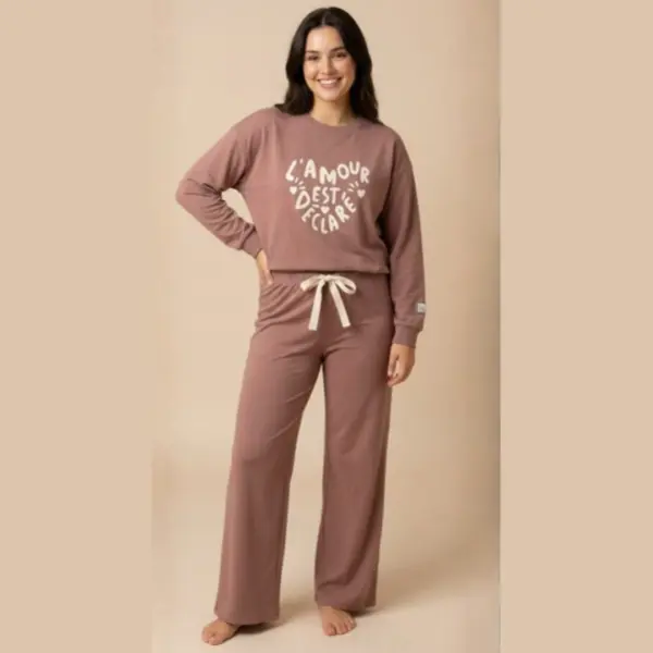 ART.VI1042 PIJAMA DAMA JERSEY ALGODÓN L´AMOUR
