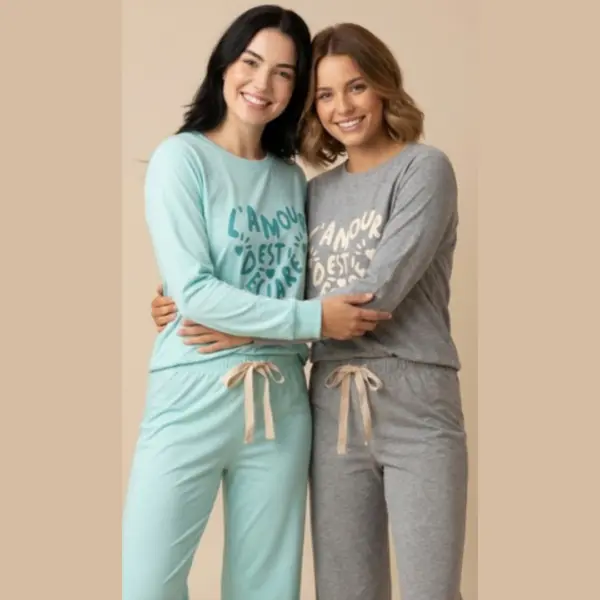 ART.VI1042 PIJAMA DAMA JERSEY ALGODÓN L´AMOUR