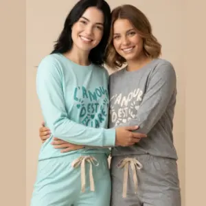ART.VI1042 PIJAMA DAMA JERSEY ALGODÓN L´AMOUR