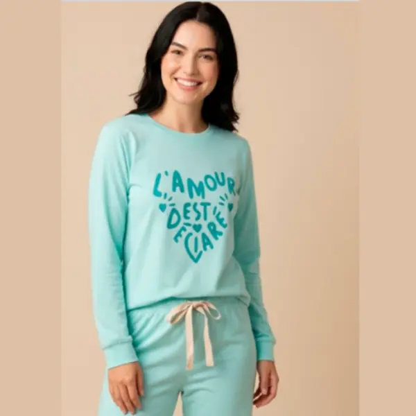 ART.VI1042 PIJAMA DAMA JERSEY ALGODÓN L´AMOUR