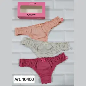 SAYKA10400_INTILENCERIA_SALTA ART.SA10400 PACK X3 COLALESS ALGODÓN LISA FRU FRU
