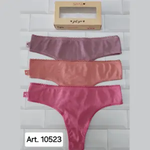 SAYKA10523_INTILENCERIA_SALTA ART.SA10523 PACK X3 CULOTTE LESS MICROFIBRA Y MORLEY