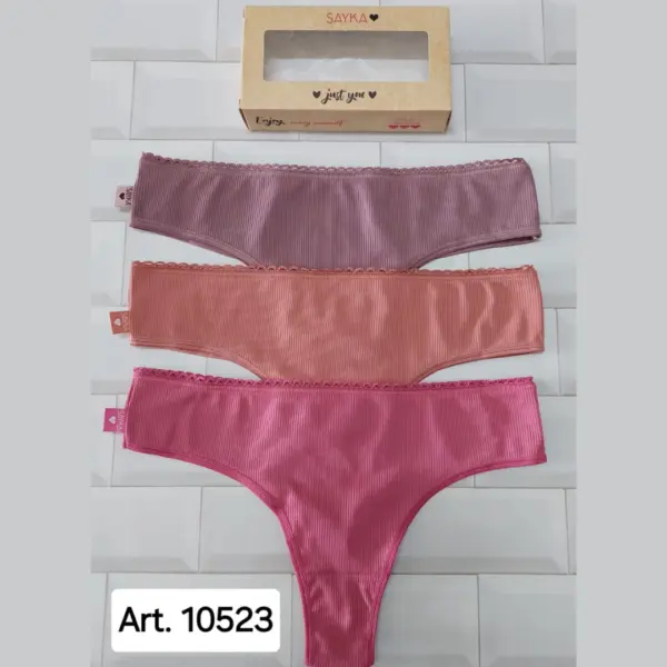 ART.SA10523 PACK X3 CULOTTE LESS MICROFIBRA Y MORLEY