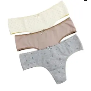 VINTAGE5072-INTILENCERIA-SALTA ART.VI5072 PACK X3 CULOTELESS DE ALGODÓN ESTAMPADO
