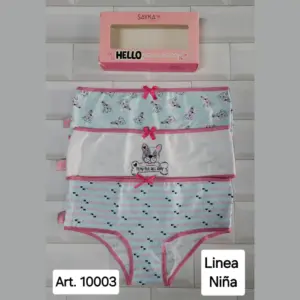 ART.SA10003 PACK X3 BOMBACHAS DE NENA ALDOFON Y LYCRA ESTAMPADAS