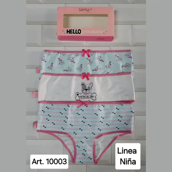 ART.SA10003 PACK X3 BOMBACHAS DE NENA ALDOFON Y LYCRA ESTAMPADAS